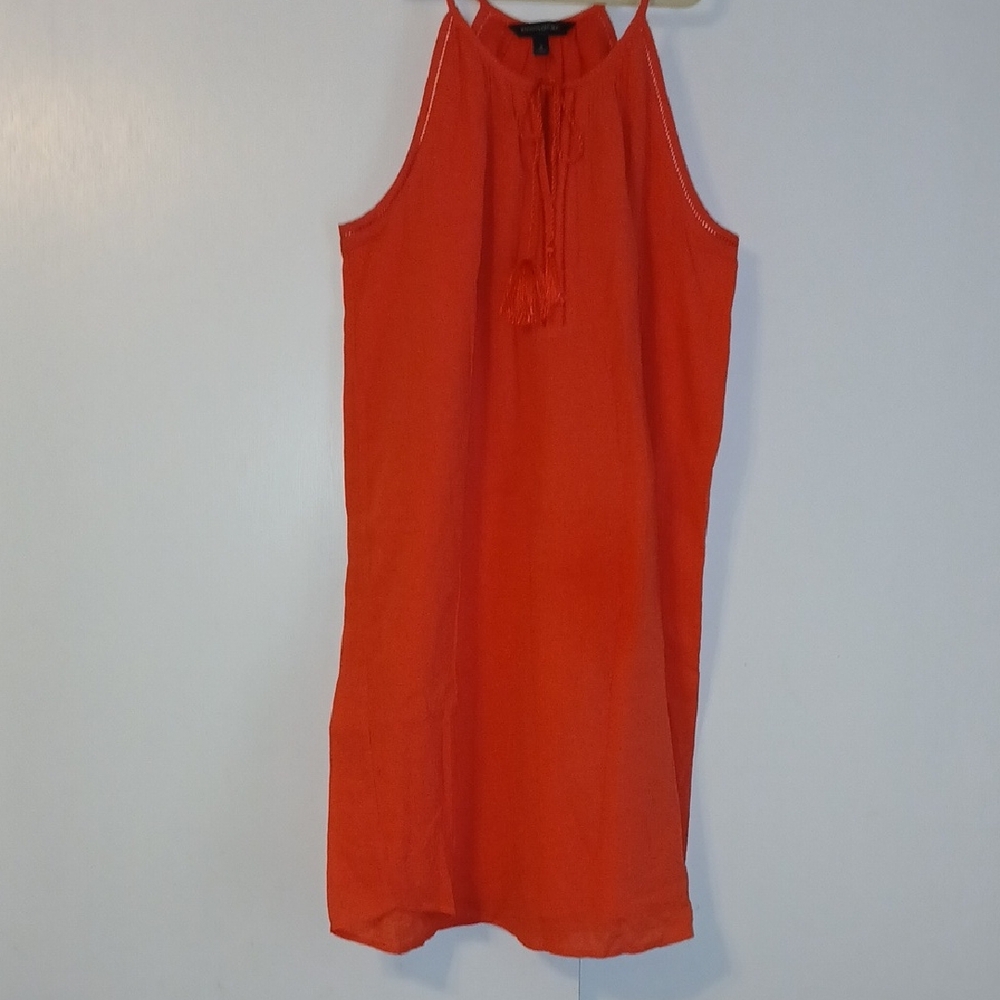 Banana Republic "Red/Orange" Lightweight Dress in Size Small (100% Cotton)